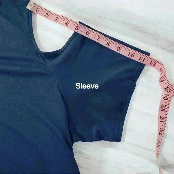 Kancy Store Navy Blue Cold Shoulder Medi Shift Dress Women Plus Size 4XL Leisure - Picture 7 of 15